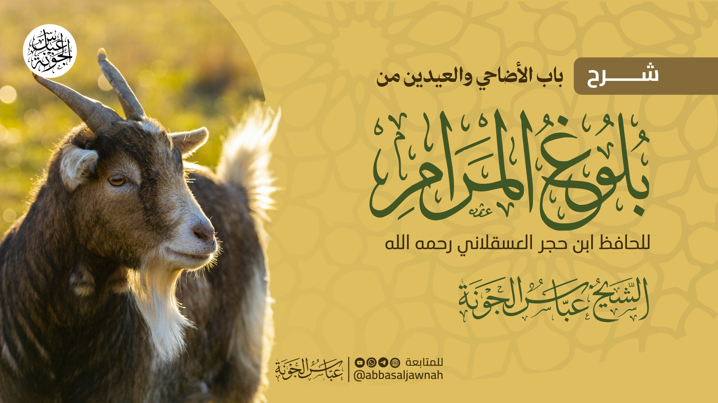 باب الأضاحي والعيدين من بلوغ المرام